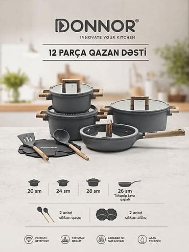 dibcek qablarin satisi: Qazan, rəng - Qara, Qranit, Türkiyə — 2