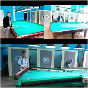 nerd taxta satisi: Bilyard stollarinin qurawdrilmasi parcalarin tezesi ile evez — 6