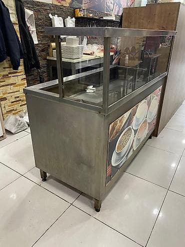 İsti yeməklər üçün paslanmayan poladdan bufet-vitrin (beynəlxalq adı — 2