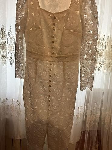rm butik instagram: Ağ rəngli krujeva don - Dizayn: Ön hissədə tam uzunluq boyunca örtülü — 2