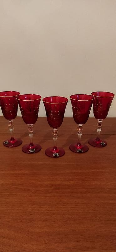 kasa qablar: Qədəhlər, rəng - Qırmızı, Türkiyə — 1