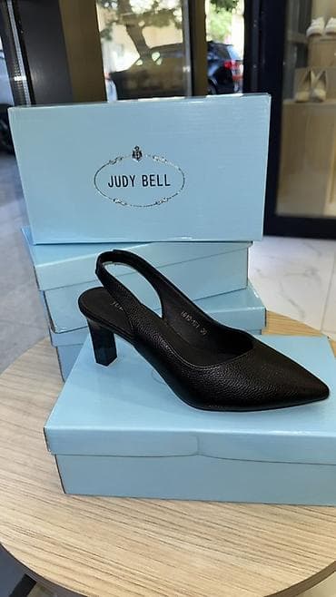 Туфли: Judy Bell qadın ayaqqabısı – slingback model - Üst hissə: toxumalı — 1
