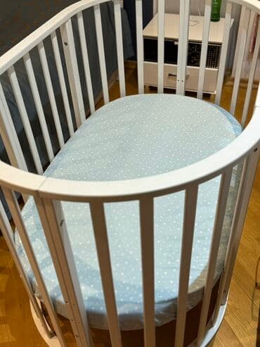 korpə carpayı: Oğlan və qız üçün, Yeni, Yumru, Beşik, Dəstsiz, Matras ilə, Yellənmə mexanizmsiz — 4