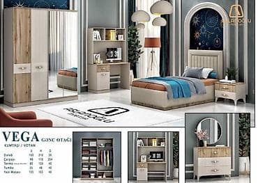 VEGA gənc otağı mebel dəsti – müasir və funksional dizayn. Fabrik