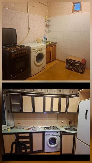 Mətbəx mebeli dəsti - Üslub: klassik-modern kombinasiya, açıq ağac