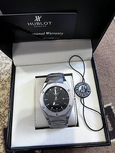 saat remeni: Hublot Geneve kişi qol saatı – kvarz mexanizmli, şık və minimal — 3