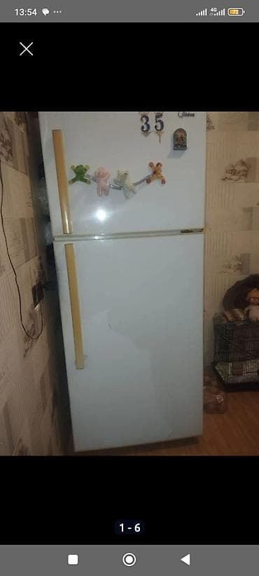 Soyuducular: İşlənmiş 2 qapılı Midea Soyuducu Satılır, rəng - Ağ — 5