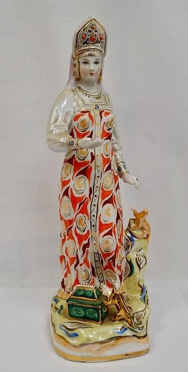 heykel: Статуэтка Хозяйка медной горы Дулево 1958г — 1