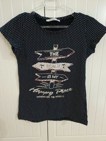 toy libaslari 2022: 👚Qadın/yeniyetmə üçün qısaqoll T-shirt 🌀Rəng: tünd göy, xırda ağ — 1