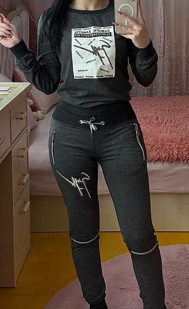 puma: Qadın idman dəsti – 2 model 1) Bənövşəyi hoodie və şalvar dəsti - — 2