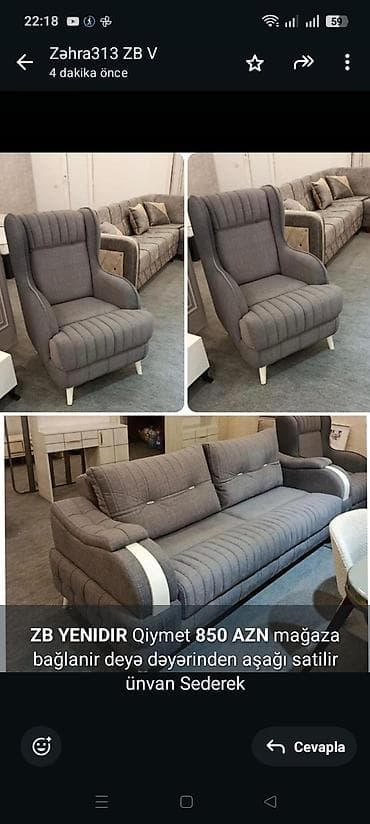 saloglu mebel gence: *ZB* *YENIDIR* Qiymet *850 AZN* mağaza bağlanir deyə dəyərinden aşağı — 1