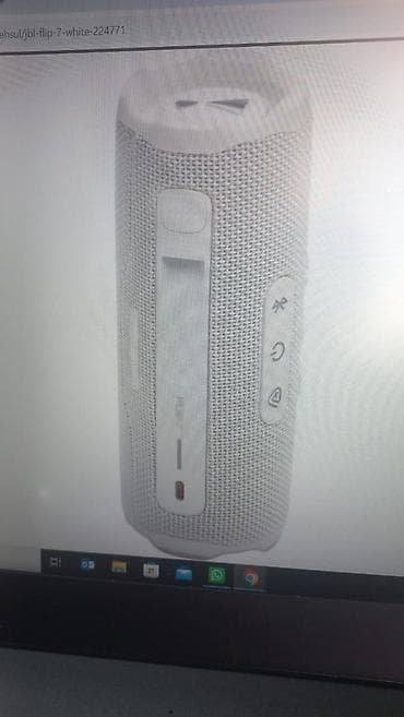 pionner kalonka: JBL Flip 7 White portativ Bluetooth akustik sistemi - Rəng: ağ - — 1