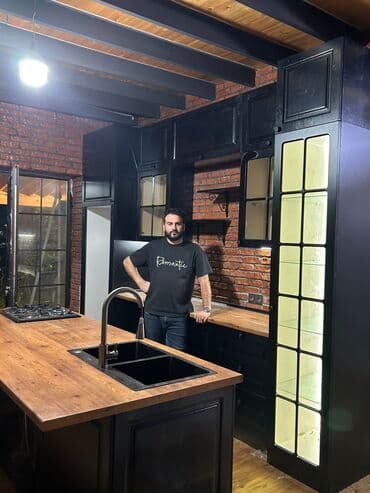 xonca kiraye: Sifarişlə mətbəx dəsti, Özü çəkən petlələr, MDF, Kredit var, Pulsuz çatdırılma — 12