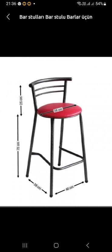 bar stul: Metbex bar stulu Masa ve oturacaq destleri Oturacaq stullar oturacaq — 7