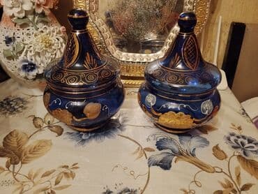 keks qabları: Nahar dəsti, rəng - Bej, Farfor, SSRİ — 15