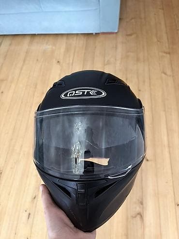 Aksesuarlar və tüninq: QSTK tam üzlü motosiklet dəbilqəsi - Rəng: mat qara - Korpus — 2