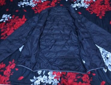 uzun kurtqa: Qara rəngli yüngül şişmə kişi gödəkcəsi - Model: nazik, puff (şişmə) — 1