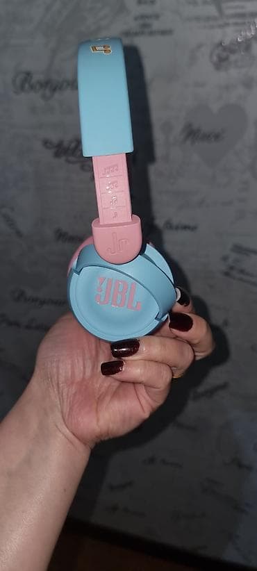 qulaqlıq jbl: ORİGİNAL JBL JR uşaqlar üçün qulaqlıq – mavi/çəhrayı - Brend: JBL (JR — 2
