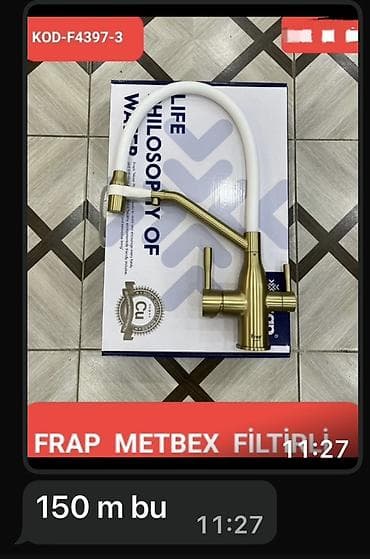 Mətbəx üçün çevik şlanqlı qarışdırıcı kranlar - Dizayn: U-formalı — 8