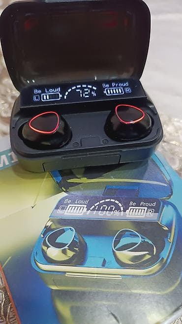 Yeni Simsiz (Bluetooth) Qulaqcıqlar, rəng - Qara