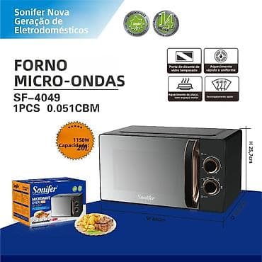 sonifer grill: Mikrodalğalı soba Sonifer, Ayrıca dayanan, Mikrodalğalar ilə, rəng - Boz, Yeni — 3