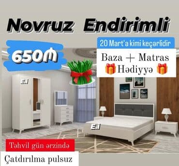 qiz ucun kravatlar: 2 təknəfərlik çarpayı, Termo, Komod, Dolab, Azərbaycan, Yeni — 2