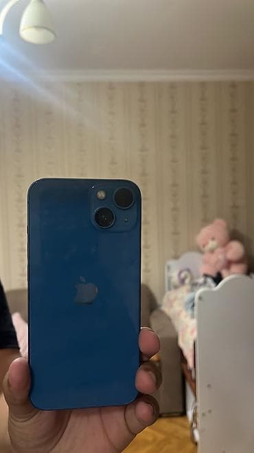 IPhone 13, 128 GB, Blue Titanium, Simsiz şarj, Face ID