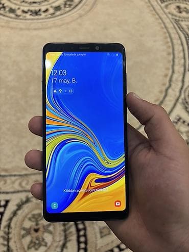 samsung s7 tablet: Samsung Galaxy A9, 128 GB, rəng - Mavi, Barmaq izi — 2