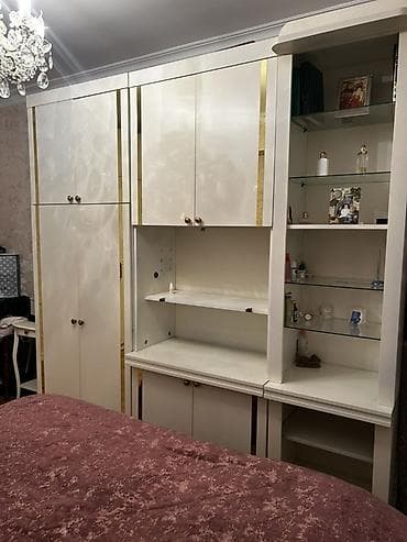 balıq suvenir: Ağ rəngli qonaq otağı/divar mebeli - Material: MDF/Laminat əsaslı — 6