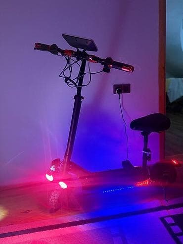 samokat elektron: Elektrik skuter – güclü LED işıqlarla, iri displeyli idarəetmə paneli — 3