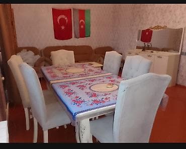 ev tecili satilir: Mənzilin təsviri: 4 otaqlı kirayə mənzil - İşıqlı, böyük pəncərələri — 7