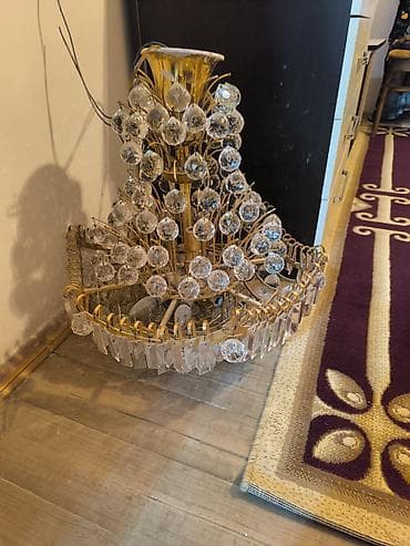 elektrik saat: Çılçıraq, 10 və daha çox lampa, Metal — 1