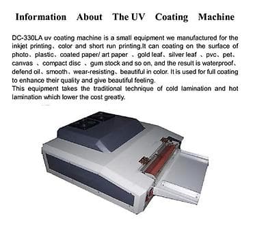 china aid notebook: Uv laklama avadanliqi. Kağızın üzərinə uv lak örtüyü çəkir. Seçmə lak — 2