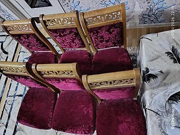 divan ve kreslolar: Qonaq otağı üçün, Açılan, Dördbucaq masa, 6 stul — 2