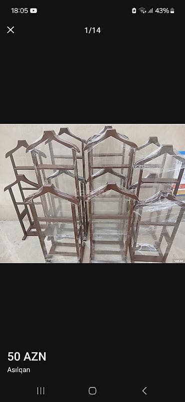 Taxta paltaryuyan asılqan – kişi geyimləri üçün stend Məhsulun