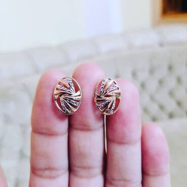 qas sirqalar: Sırğa, Sarı qızıl, 585 Əyar — 2