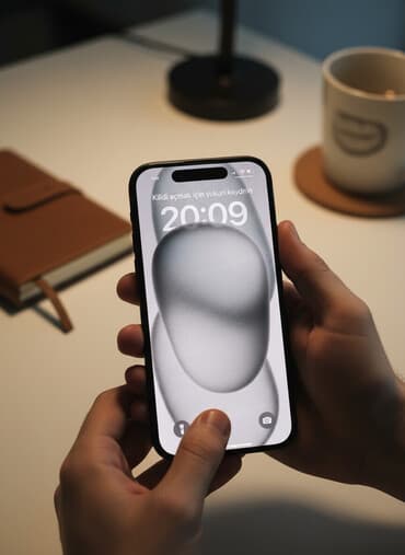 iphone adaptör başlığı qiymeti: IPhone 15, 128 GB, Qara, Face ID — 2