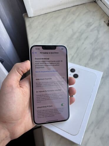 Audio: IPhone 13, 128 GB, Starlight, Zəmanət, Simsiz şarj, Face ID — 5