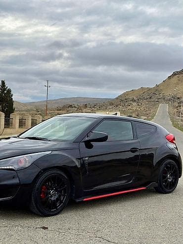 hunday veloster: Hyundai Veloster, 3 qapılı kupe hetçbek, qara rəng. - Sport xarici — 8