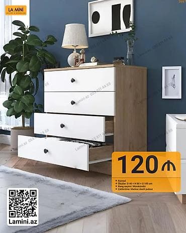 Komod – La Mini - Ölçülər: D 40 x H 80 x U 100 sm - Rəng seçimi — 1