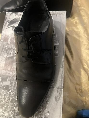 Туфли: Kişi üçün klassik dəri ayaqqabı - Rəng: qara - Üst material: hamar — 1