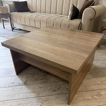 işlenmiş stul: Qonaq masası, Transformer, Laminat, Kvadrat masa — 2