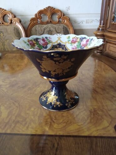 вазы керамические: Cobalt vaza. Диаметр вазы 23sm. Высота 20см — 2