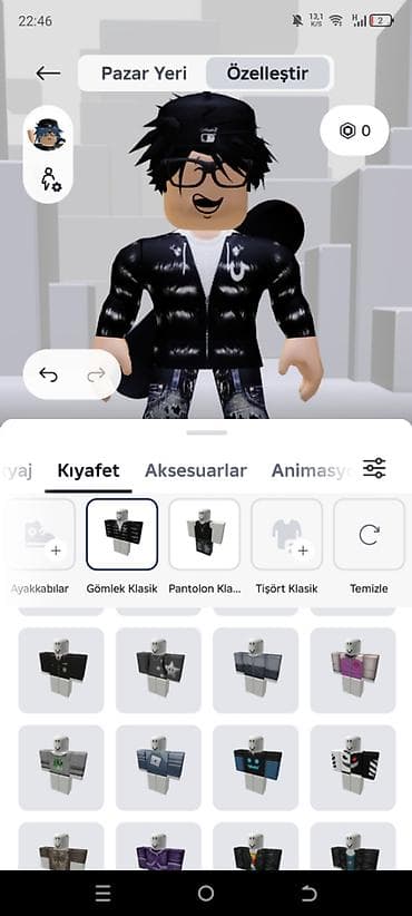 boş şalvar: Roblox avatar üçün tam geyim və animasiya kolleksiyası Məzmun: - — 2