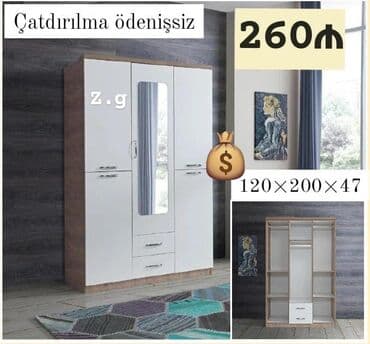 Yataq otağı dəstləri: Yeni, Qarderob, paltar dolabı — 1