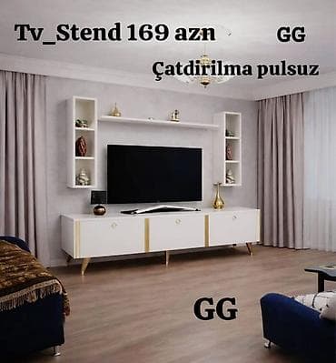mantı: Yeni və sifarişlə TV stend • Qiymət: 169 AZN • Ölçü: 1.80 m • — 1