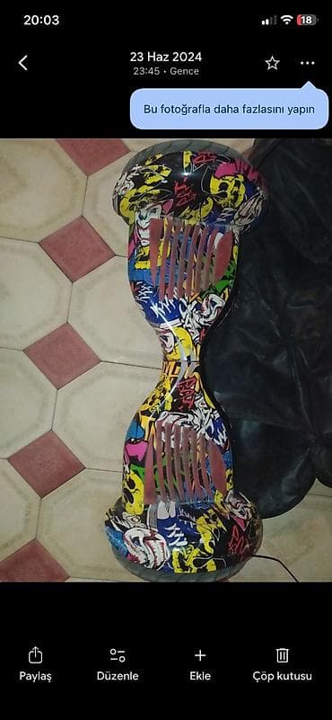 İdman və istirahət: Öz-özünə balanslaşdırılan elektrik skeytbordu (hoverboard) (heç bir — 2