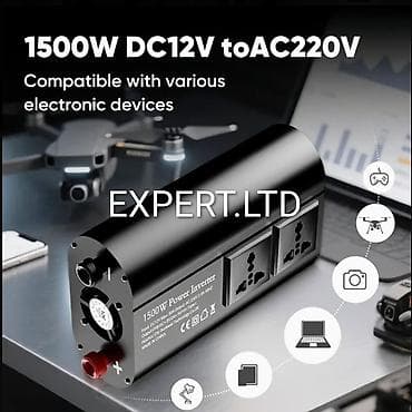 12 voltu 220 volta ceviren: Yeni Inverter, 700-1500 Vt, 12 - 220 volt, Ünvandan götürmə, Ödənişli çatdırılma, Rayonlara çatdırılma — 10