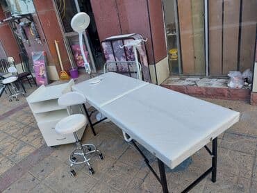кушетка для массажа складная бу: Новый, Масажная кушетка, Складной, цвет - Белый — 3