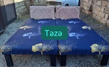 Təzə çarpayılar. 1 nəfərlik çarpayılar 60 manat. 2 nəfərlik taxt 110